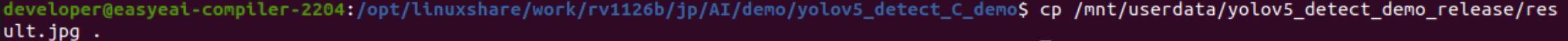Copy result image terminal