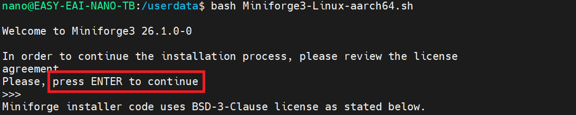 1.2.2 miniforge3ツールのインストール 図3