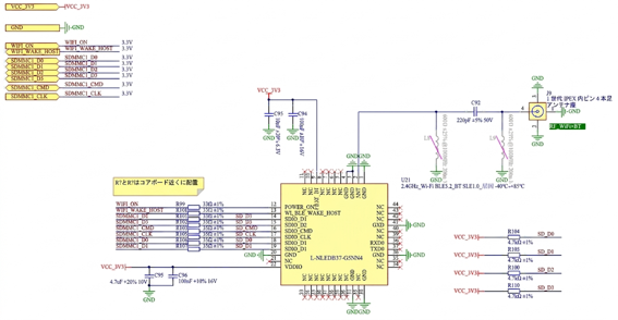 WiFi + Bluetooth回路