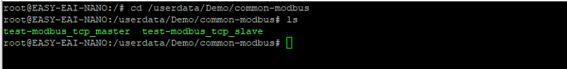 MODBUSサンプルディレクトリ